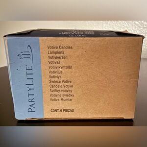 PartyLite Amber Wood & Vanilla Votive Candles Set | Bundle